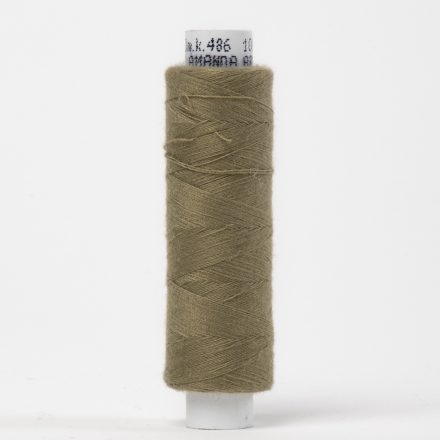 Нитка швейна оливкова №486 (250м; 150 dtex)
