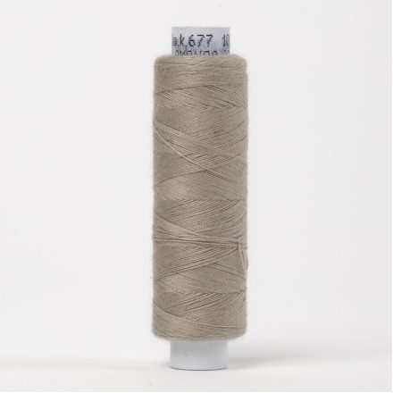 Нитка швейна бежево-сіра №677 (250м; 150 dtex)