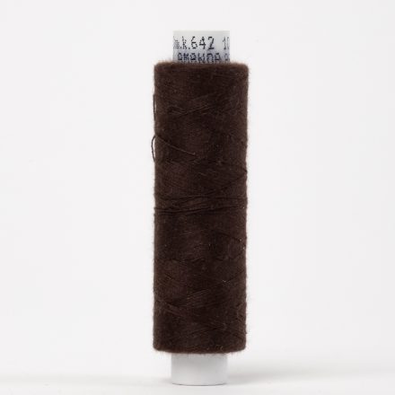 Нитка швейна чорно-коричнева №642 (250м; 150 dtex)