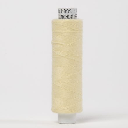 Нитка швейна ніжно-жовта №009 (250м; 150 dtex)