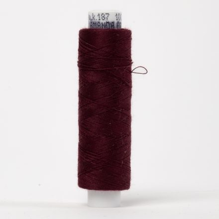 Нитка швейна бордо №187 (250м; 150 dtex)