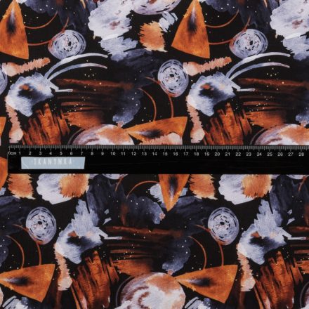 Плащівка Milk абстракція на темно-синьому 