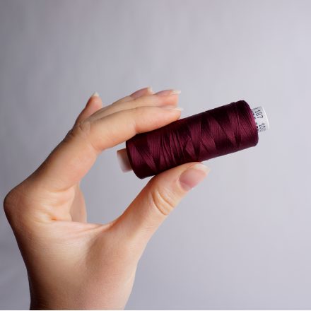 Нитка текстурована бордо №187 (500м; 110 dtex)